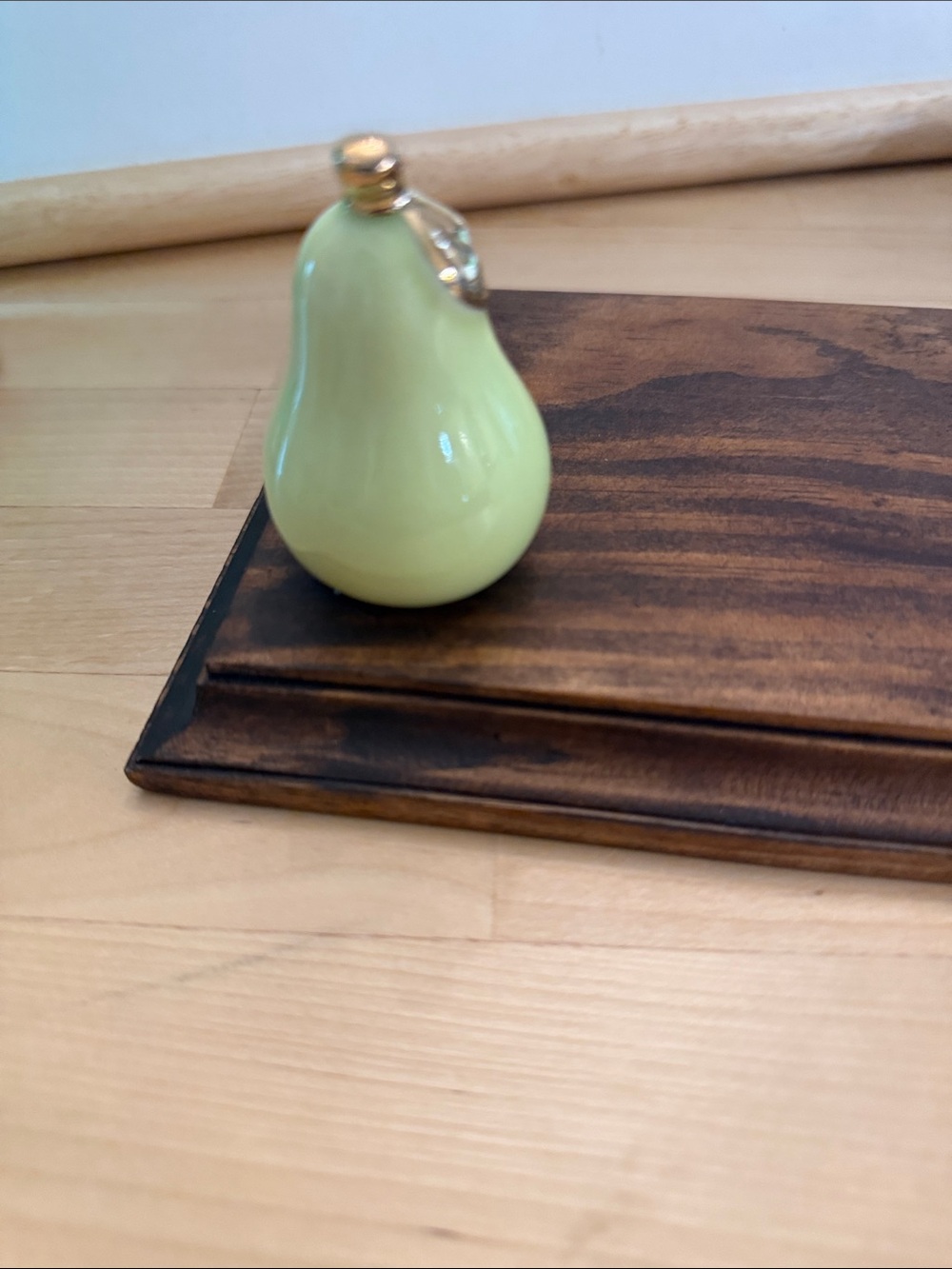 Retired "Pear-fection" ceramic mini by Nora Fleming